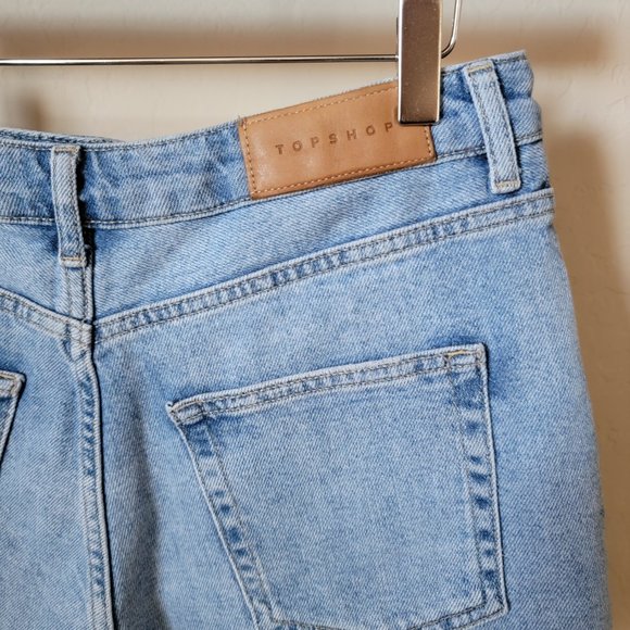 Topshop Moto Mom Cutoff Denim Jean Shorts - Picture 10 of 16